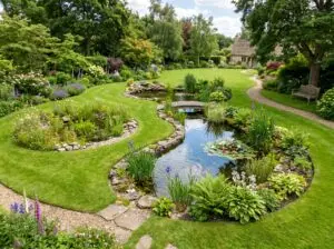 Pondscapes in lawn